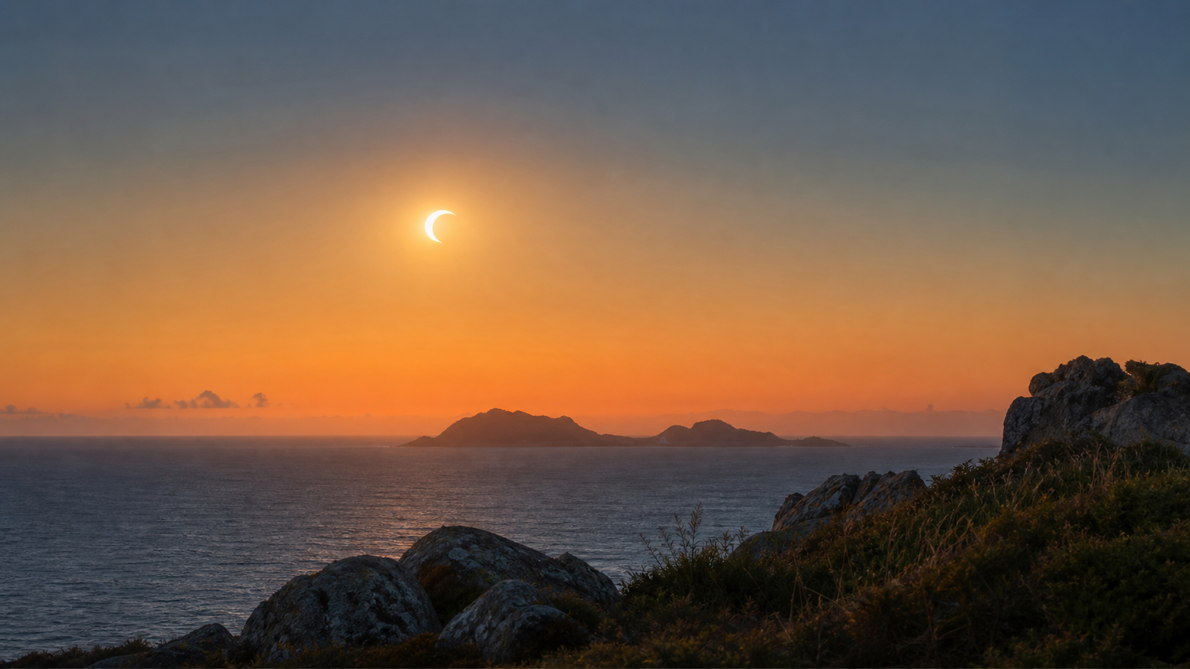 Dónde ver el eclipse solar de agosto en Baiona: este es el punto con mejor visión