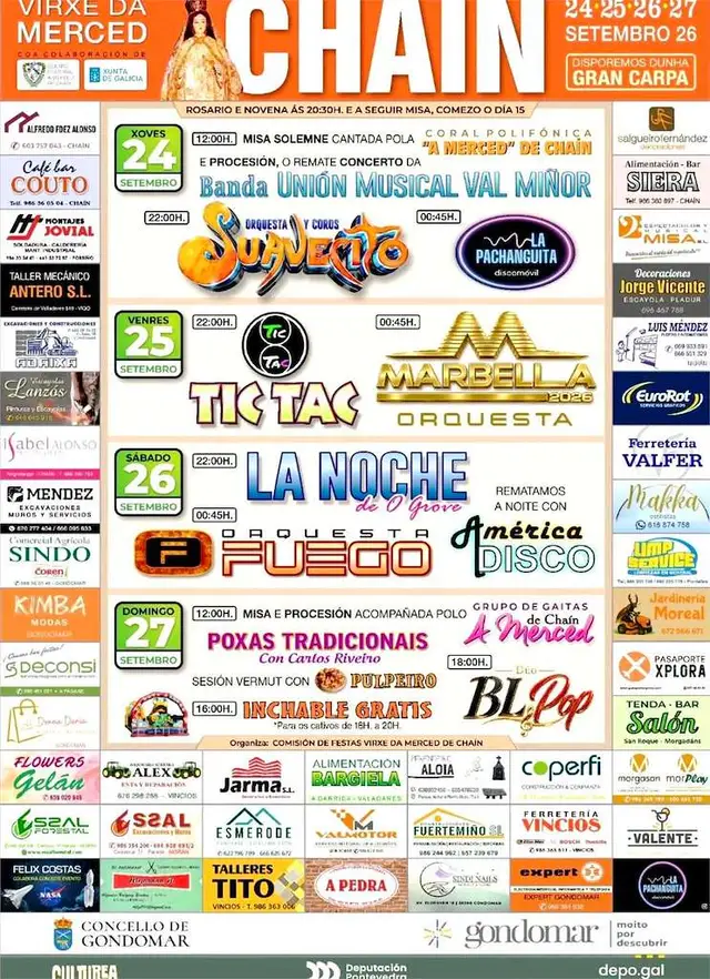 Festas da Virxe da Merced de Chaín